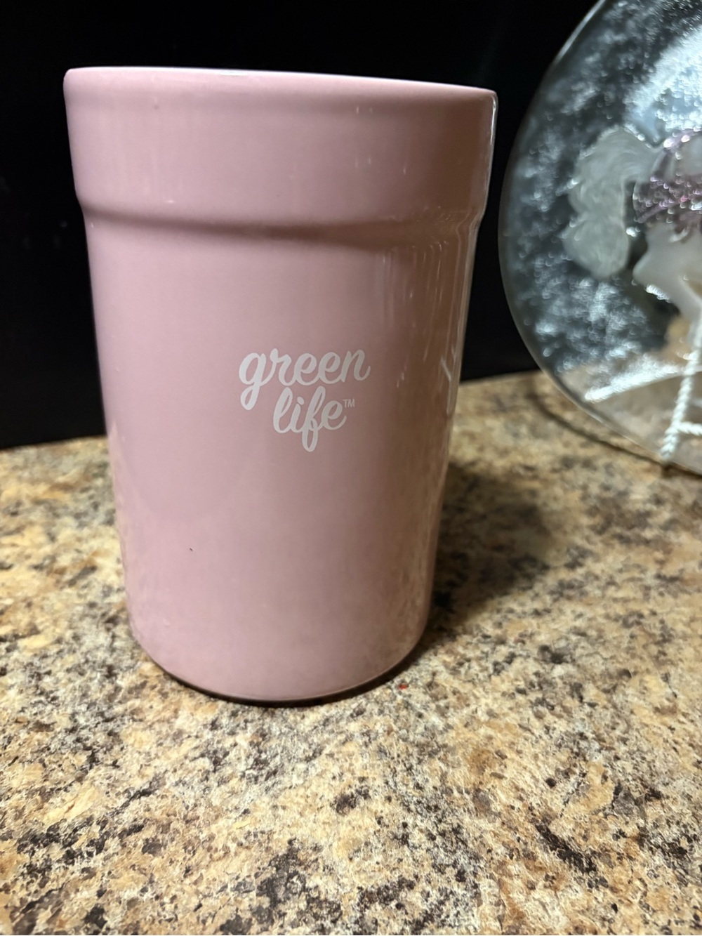 Ceramic Pink Vase — Glossy Decorative Accent